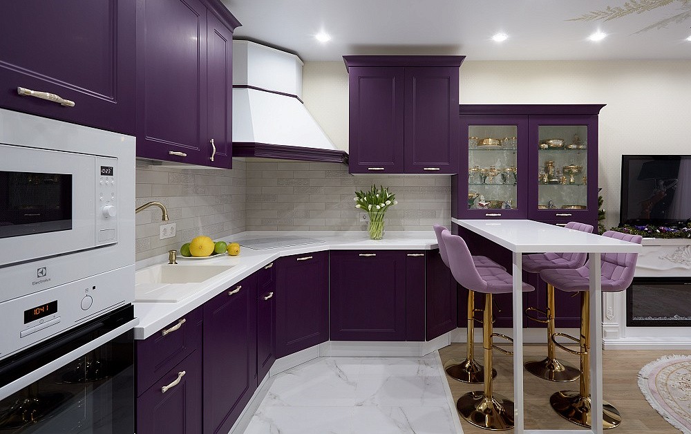 Яркая кухня в ЖК «Жулебино Парк»
