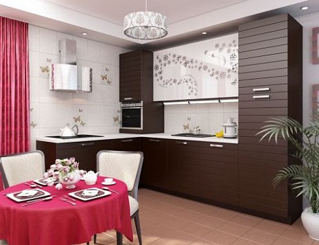 Бюджетная кухня площадью 6 кв.м