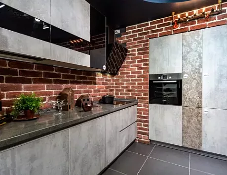 Коричневая кухня в Клину