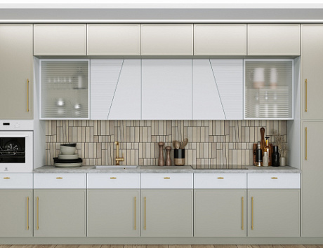 Светлая кухня в Воронеже