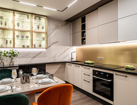 Современная дизайнерская кухня