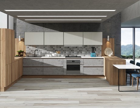 Серая кухня в Чите