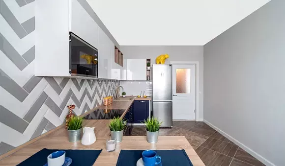 Синяя кухня в Тольятти