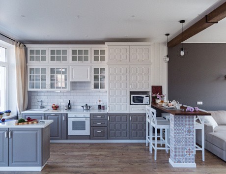 Серая кухня в Егорьевске