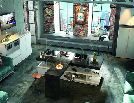 Дизайн кухни в белом цвете