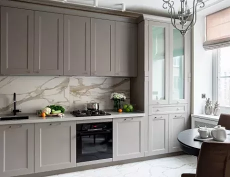 Серая кухня в Егорьевске