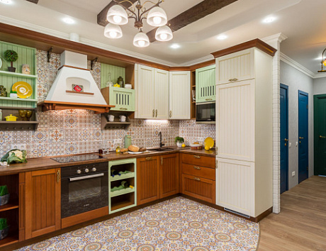 Коричневая кухня в Санкт-Петербурге