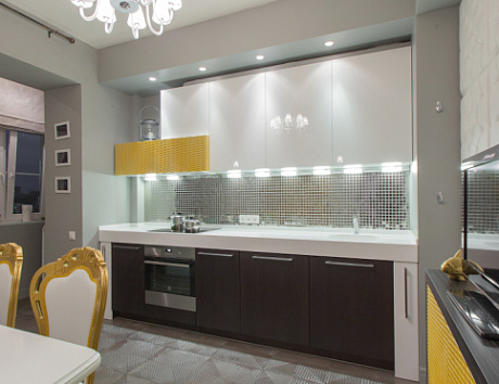 Коричневая кухня в Анапе