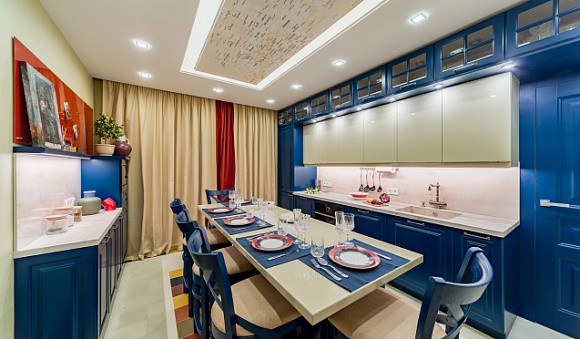 Синяя кухня в Тольятти