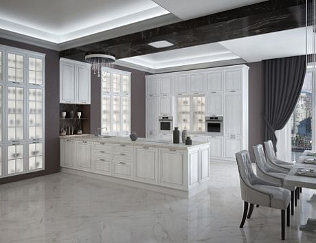 Дизайн кухни в студии