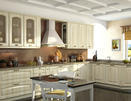 Бежевая кухня во Владикавказе