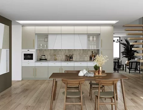 Светлая кухня в Арзамасе