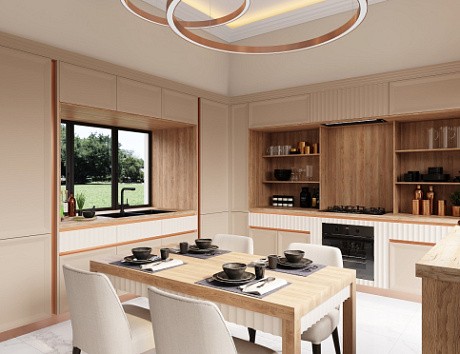 Бежевая кухня в Нальчике