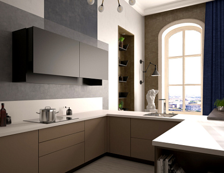 Темная кухня в Ростове-на-Дону