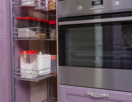 Фиолетовая кухня в Егорьевске