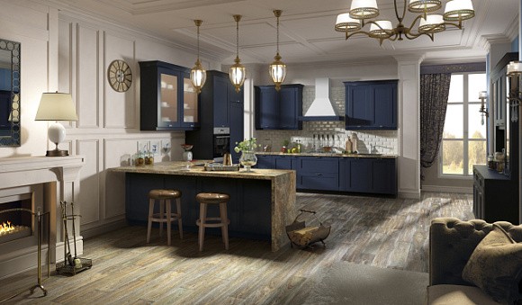 Синяя кухня в Тольятти