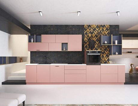 Светлая кухня в Екатеринбурге