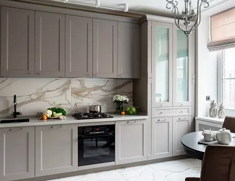 Серая кухня в Санкт-Петербурге