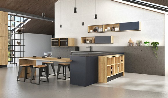 Синяя кухня в Тольятти