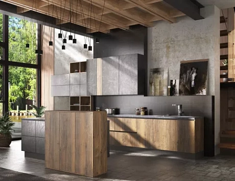 Серая кухня в Нижнем Новгороде