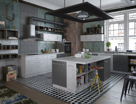 Серая кухня в Сызрани