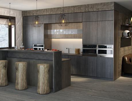 Коричневая кухня в Чите