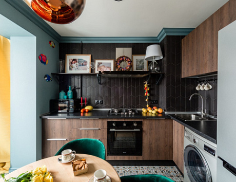 Коричневая кухня в Воронеже