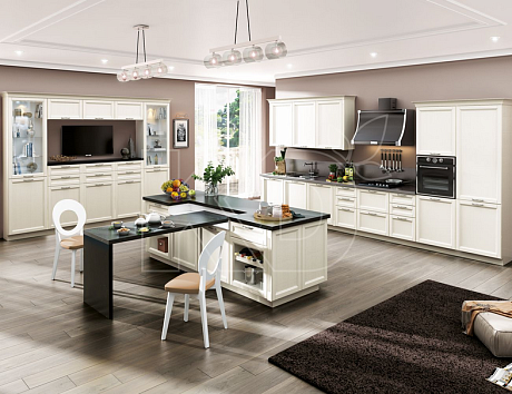 Фасады из массива ясеня для кухни