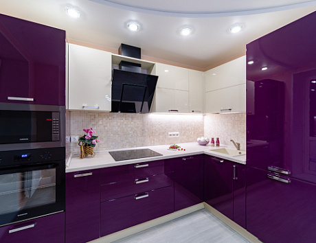 Фиолетовая кухня в Казани