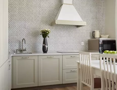 Бежевая кухня в Клину