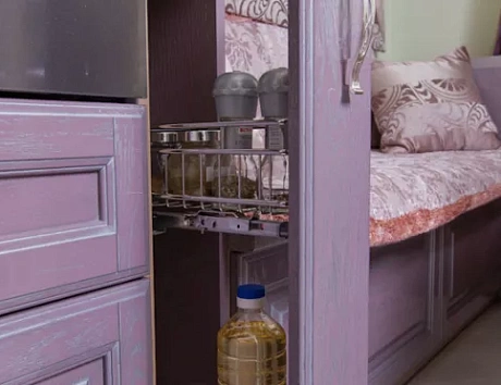 Фиолетовая кухня в Егорьевске