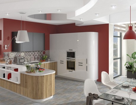 Белая кухня в Липецке